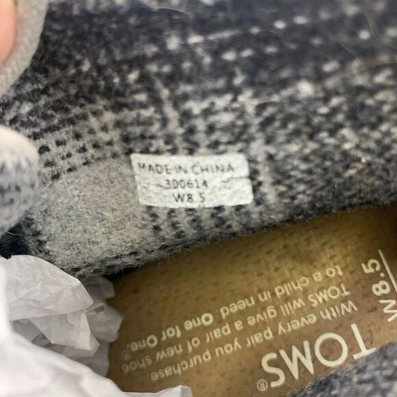 Toms Suede Desert Wedge Bootie Gray Lace Up Multi Embroidered Aztec Womens 8.5 - Picture 8 of 12